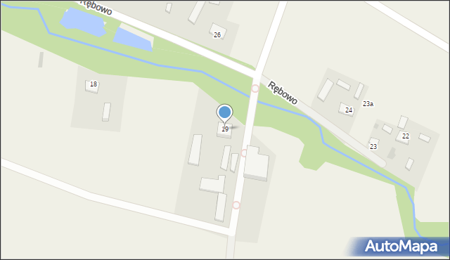 Rębowo, Rębowo, 19, mapa Rębowo