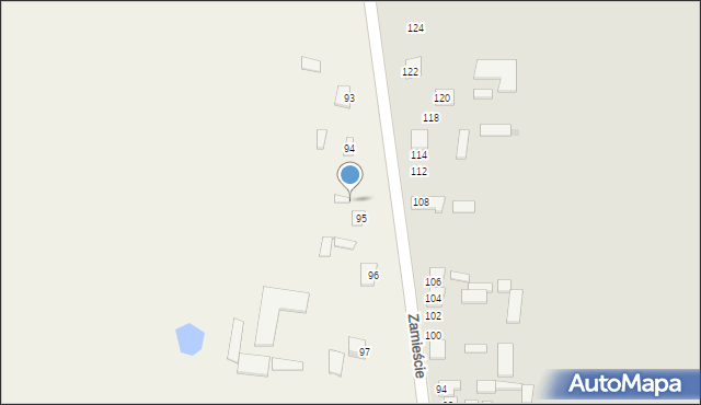 Rębowo, Rębowo, 95a, mapa Rębowo