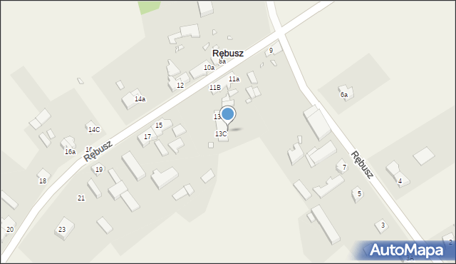 Rębusz, Rębusz, 13E, mapa Rębusz