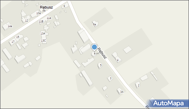 Rębusz, Rębusz, 7, mapa Rębusz