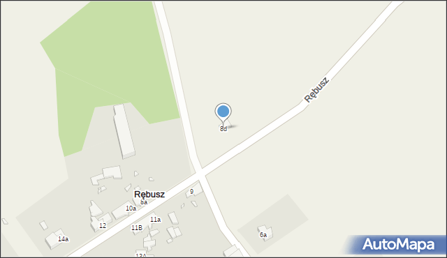 Rębusz, Rębusz, 8d, mapa Rębusz