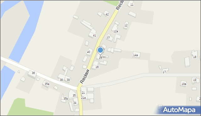 Recław, Recław, 15, mapa Recław