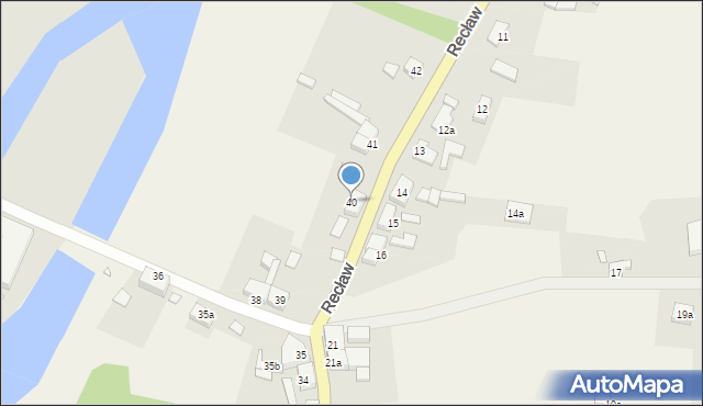 Recław, Recław, 40, mapa Recław