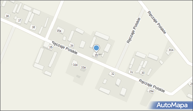 Ręczaje Polskie, Ręczaje Polskie, 33, mapa Ręczaje Polskie