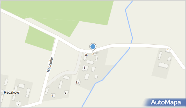 Reczków, Reczków, 2, mapa Reczków