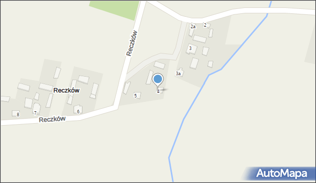 Reczków, Reczków, 4a, mapa Reczków