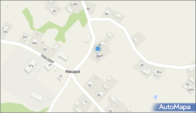 Reczpol, Reczpol, 89a, mapa Reczpol