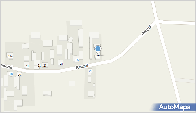 Reczul, Reczul, 27, mapa Reczul