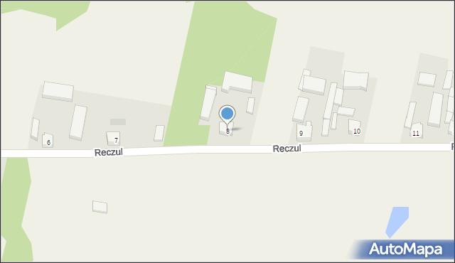 Reczul, Reczul, 8, mapa Reczul