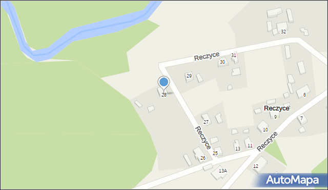 Reczyce, Reczyce, 28, mapa Reczyce