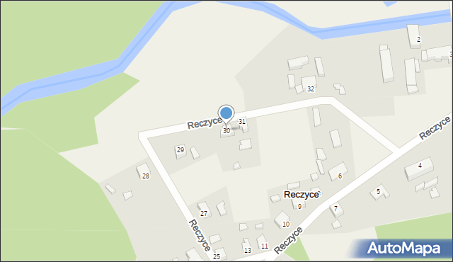 Reczyce, Reczyce, 30, mapa Reczyce