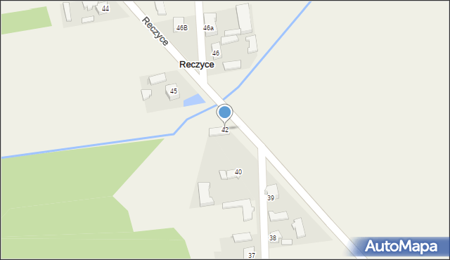 Reczyce, Reczyce, 42, mapa Reczyce