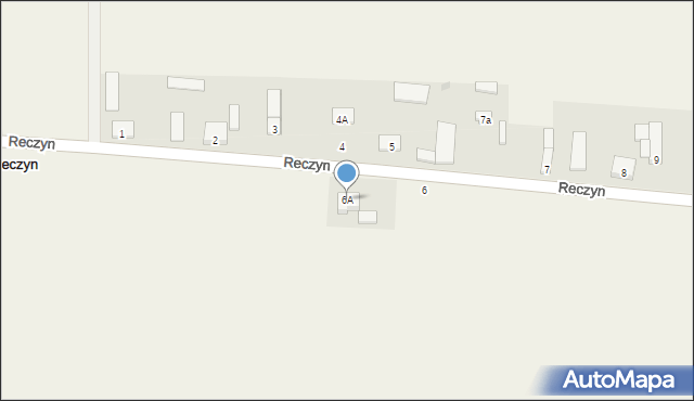Reczyn, Reczyn, 6A, mapa Reczyn