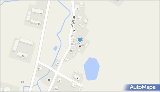 Ręczyn, Ręczyn, 11, mapa Ręczyn