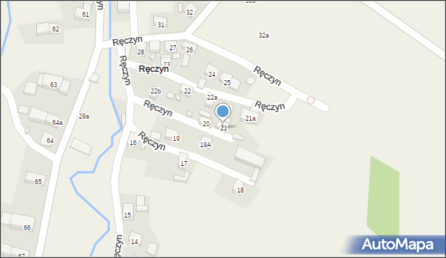 Ręczyn, Ręczyn, 21, mapa Ręczyn