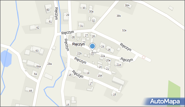 Ręczyn, Ręczyn, 22, mapa Ręczyn