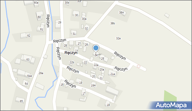 Ręczyn, Ręczyn, 24, mapa Ręczyn