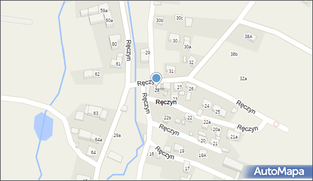 Ręczyn, Ręczyn, 28, mapa Ręczyn