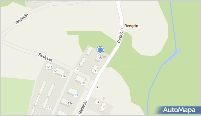Redęcin, Redęcin, 10, mapa Redęcin