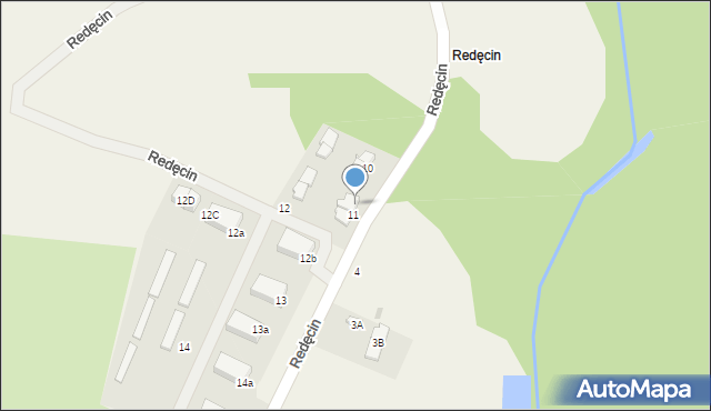 Redęcin, Redęcin, 11b, mapa Redęcin