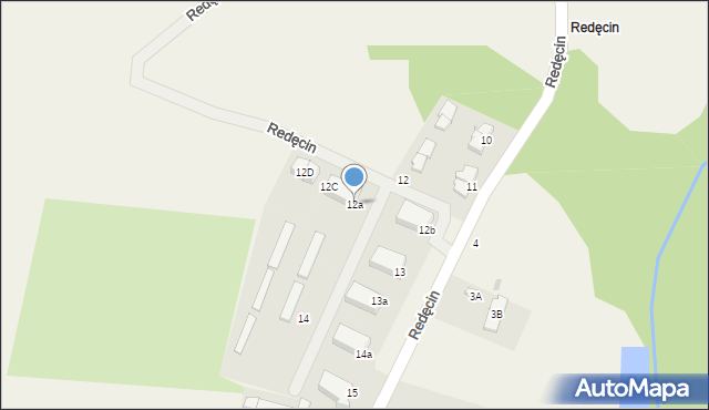 Redęcin, Redęcin, 12a, mapa Redęcin