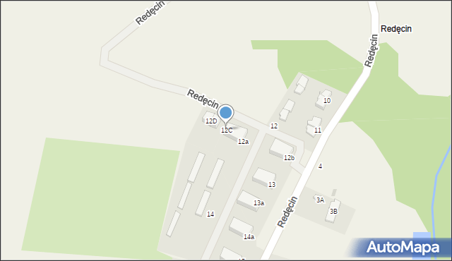 Redęcin, Redęcin, 12C, mapa Redęcin