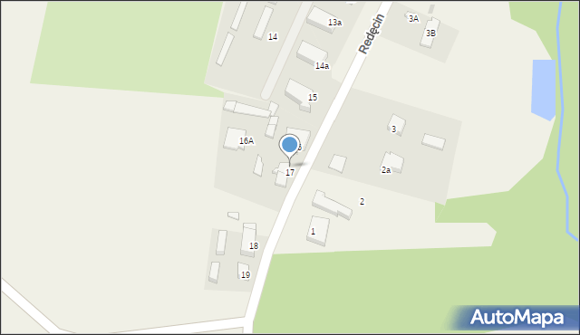 Redęcin, Redęcin, 17b, mapa Redęcin