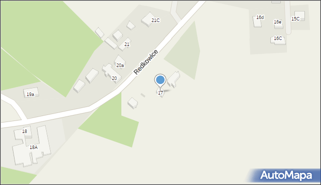 Redkowice, Redkowice, 17, mapa Redkowice
