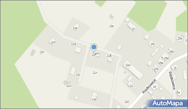 Redkowice, Redkowice, 21F, mapa Redkowice