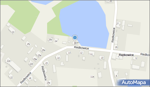 Redkowice, Redkowice, 25, mapa Redkowice