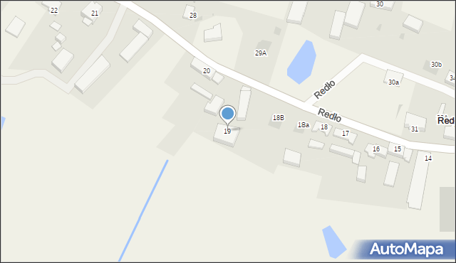 Redło, Redło, 19, mapa Redło