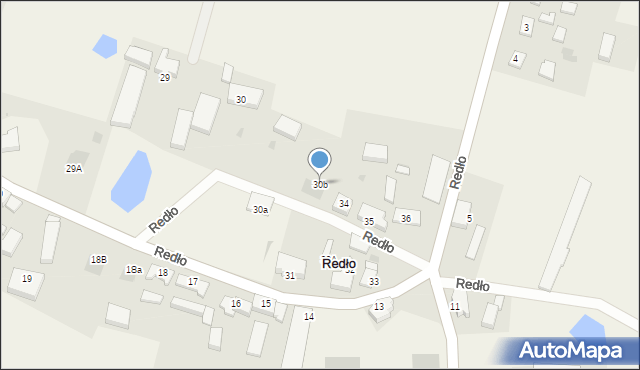 Redło, Redło, 30b, mapa Redło