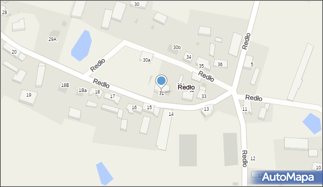 Redło, Redło, 31, mapa Redło