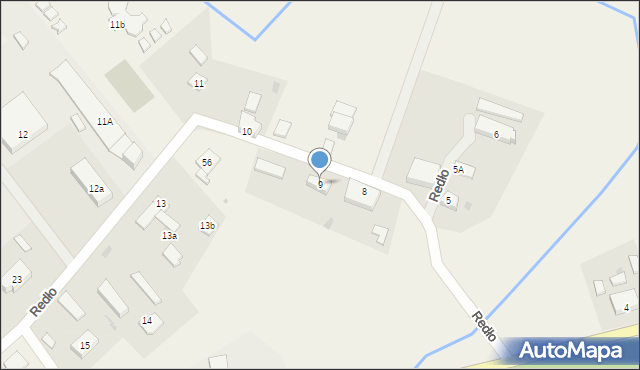 Redło, Redło, 9, mapa Redło