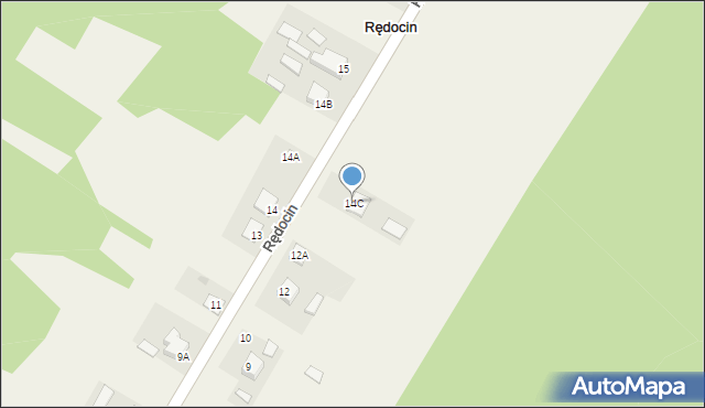 Rędocin, Rędocin, 14C, mapa Rędocin