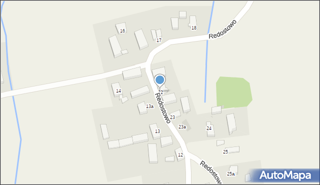 Redostowo, Redostowo, 22, mapa Redostowo