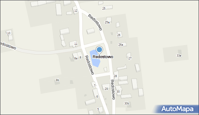 Redostowo, Redostowo, 28a, mapa Redostowo