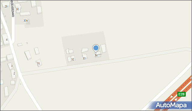 Redostowo, Redostowo, 34, mapa Redostowo