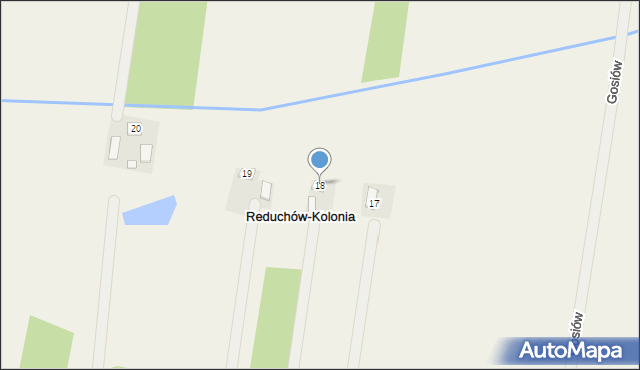 Reduchów-Kolonia, Reduchów-Kolonia, 18, mapa Reduchów-Kolonia