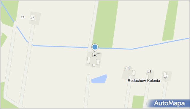 Reduchów-Kolonia, Reduchów-Kolonia, 20, mapa Reduchów-Kolonia