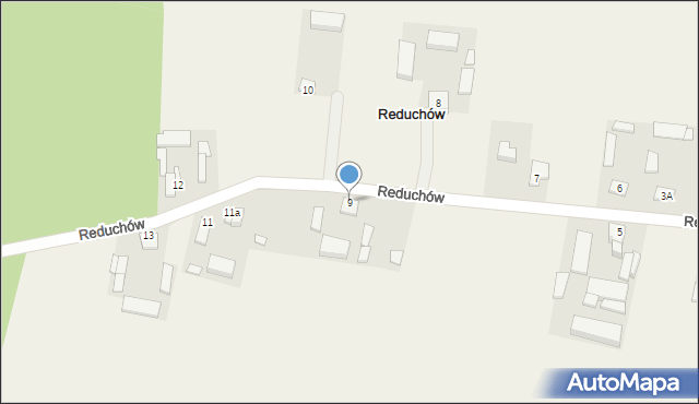 Reduchów-Kolonia, Reduchów-Kolonia, 9, mapa Reduchów-Kolonia