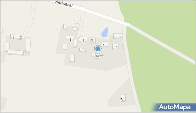 Redwanki, Redwanki, 6a, mapa Redwanki