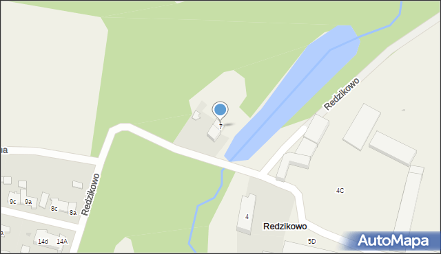 Redzikowo, Redzikowo, 7, mapa Redzikowo