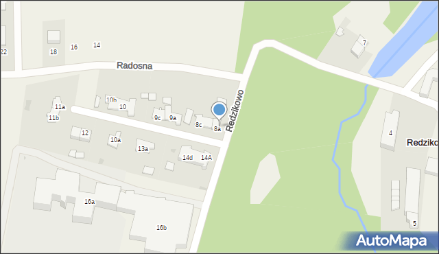 Redzikowo, Redzikowo, 8b, mapa Redzikowo