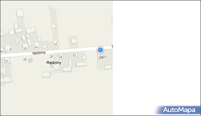 Rędziny, Rędziny, 22B, mapa Rędziny
