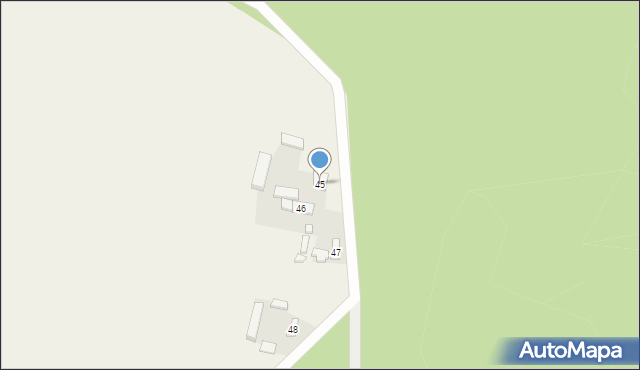 Rędziny, Rędziny, 45, mapa Rędziny