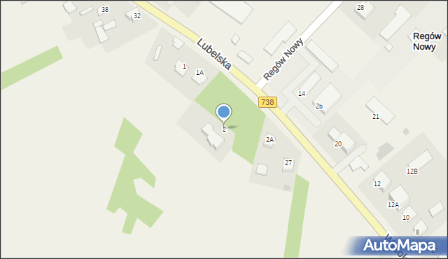 Regów Nowy, Regów Nowy, 2, mapa Regów Nowy