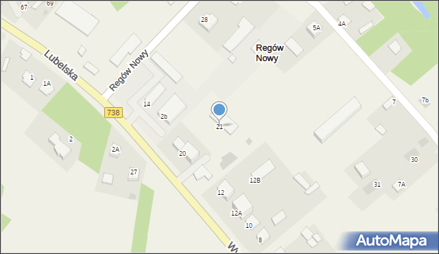 Regów Nowy, Regów Nowy, 21, mapa Regów Nowy