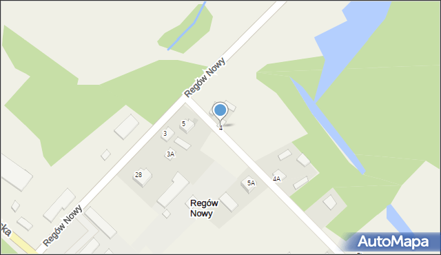 Regów Nowy, Regów Nowy, 4, mapa Regów Nowy