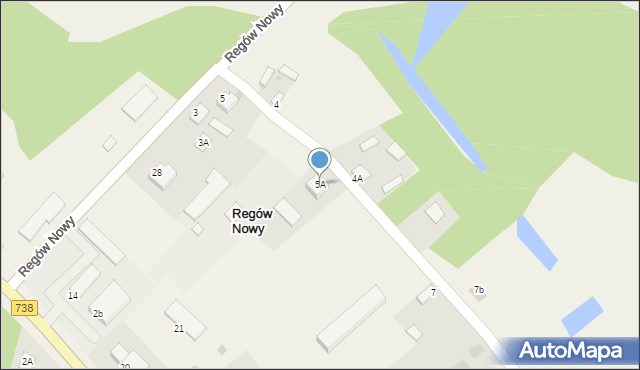 Regów Nowy, Regów Nowy, 5A, mapa Regów Nowy